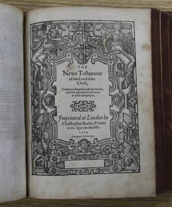Bible in English - The Holy Bible [Breeches Bible], The Psalmes of David, The New Testament, Tho Right